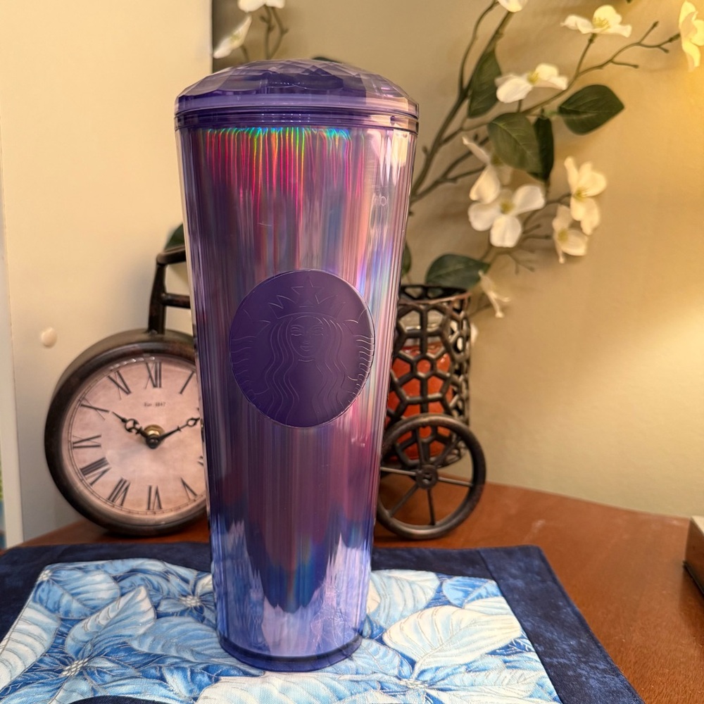 Starbucks Holographic Blue Tumbler